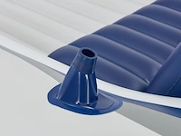 Opblaasbare rubberboot 4 persoons incl. luchtpomp, peddels, tas & reparatieset - afbeelding 6 van  9