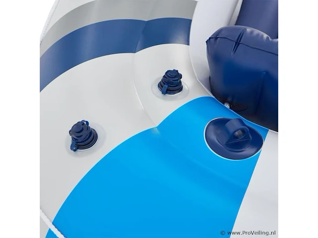 Opblaasbare rubberboot 4 persoons incl. luchtpomp, peddels, tas & reparatieset - afbeelding 7 van  9