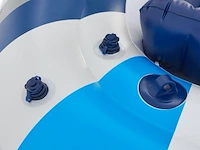 Opblaasbare rubberboot 4 persoons incl. luchtpomp, peddels, tas & reparatieset - afbeelding 7 van  9