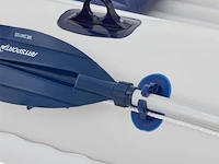 Opblaasbare rubberboot 4 persoons incl. luchtpomp, peddels, tas & reparatieset - afbeelding 8 van  9