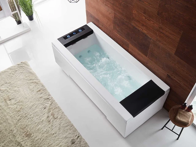 Opbouw design massagebad - waterval - glans wit - afbeelding 8 van  14