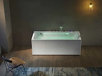 Opbouw design massagebad - waterval - mat wit of glans wit keuze - afbeelding 4 van  9