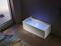 Opbouw design massagebad - waterval - mat wit of glans wit keuze - afbeelding 2 van  9