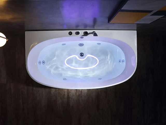 Opbouw massagebad - glans wit - afbeelding 3 van  6