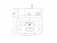 Opbouw massagebad - glans wit - afbeelding 5 van  6