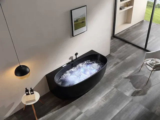 Opbouw massagebad - zwart - afbeelding 1 van  13
