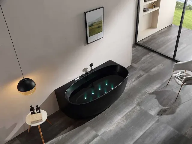 Opbouw massagebad - zwart - afbeelding 6 van  13