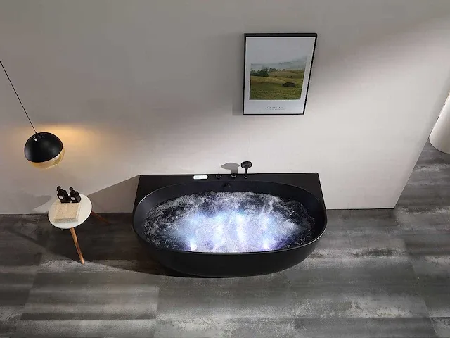 Opbouw massagebad - zwart - afbeelding 8 van  13