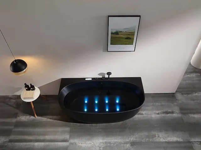 Opbouw massagebad - zwart - afbeelding 9 van  13