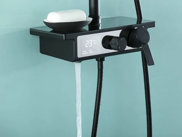 Opbouw regendoucheset - digitaal display - lari - afbeelding 4 van  9