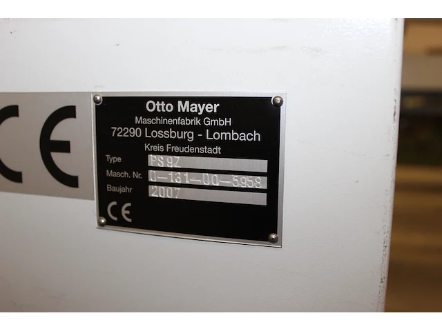 Opdeelzaag mayer ps 9z. bouwjaar 2007. machinenummer 0-131-00-5958 maximale werkbreedte 420 cm. voorzien va... - afbeelding 10 van  10