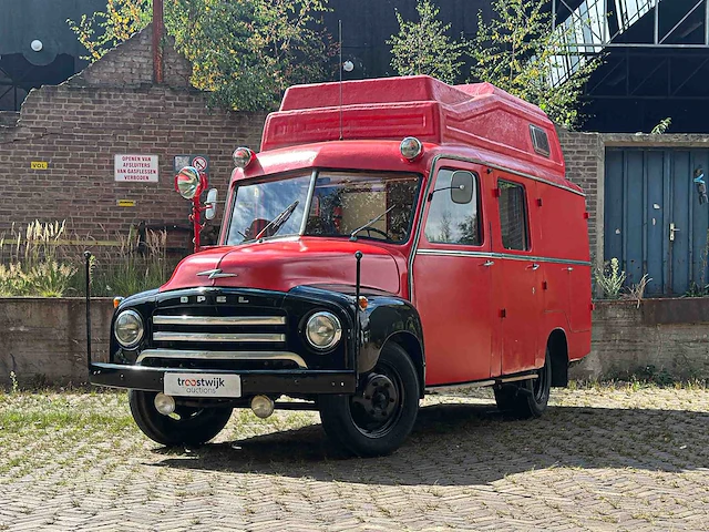 Opel blitz 1.75 t be bolkop 2,5 l55-09590l camper (brandweerwagen) 1955, 61-tb-40 - afbeelding 1 van  76