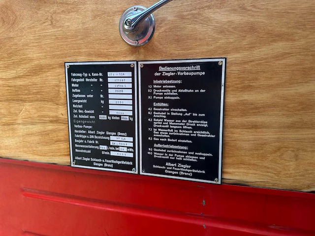 Opel blitz 1.75 t be bolkop 2,5 l55-09590l camper (brandweerwagen) 1955, 61-tb-40 - afbeelding 24 van  79