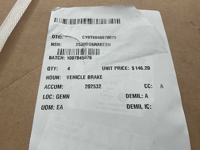 Opel brake (4x) - afbeelding 4 van  4