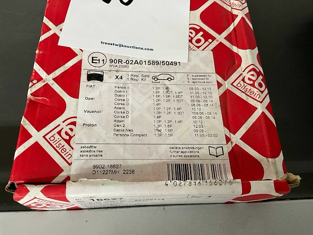 Opel remblokken set - afbeelding 2 van  3