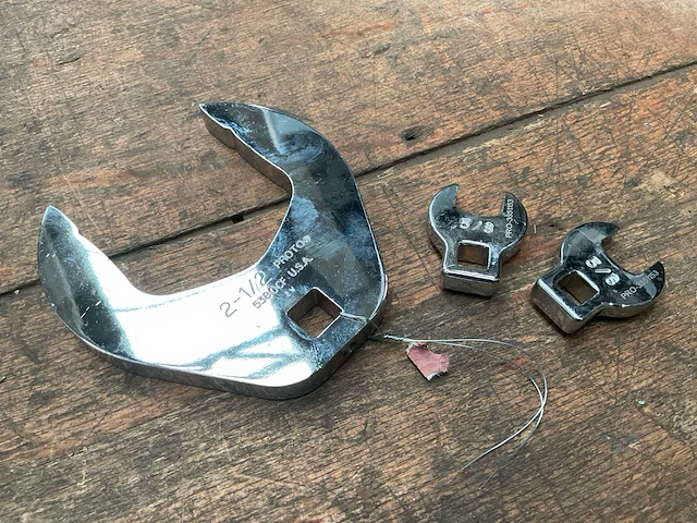 Open end crowfoot wrench (3x) - afbeelding 1 van  3