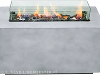 Open haard inclusief regenhoes en lavastenen ultranatura - afbeelding 1 van  3