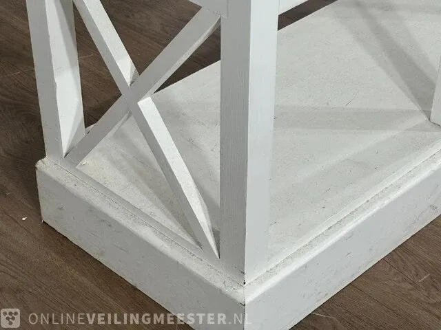 Open kast met vakken – wit – hout - afbeelding 7 van  7