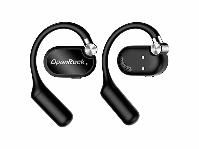Openrock x black hoofdtelefoon bluetooth lange batterij ruisonderdrukking draadloos zwart - afbeelding 2 van  3
