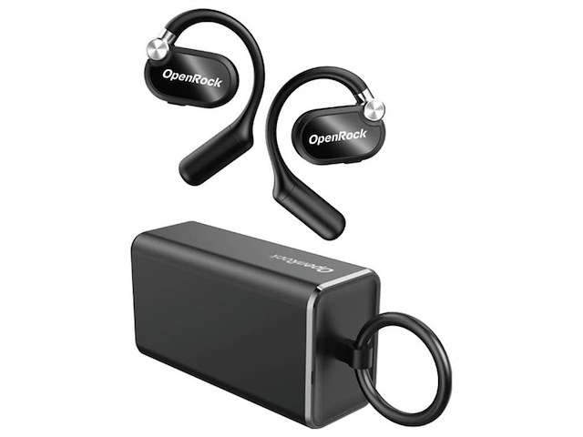 Openrock x black hoofdtelefoon bluetooth lange batterij ruisonderdrukking draadloos zwart - afbeelding 1 van  3