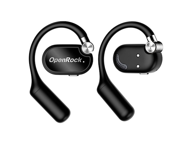 Openrock x black hoofdtelefoon bluetooth lange batterij ruisonderdrukking draadloos zwart - afbeelding 2 van  3