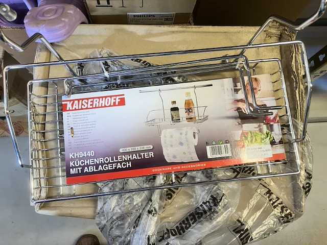 Ophangrek met keukenrolhouder - afbeelding 1 van  7