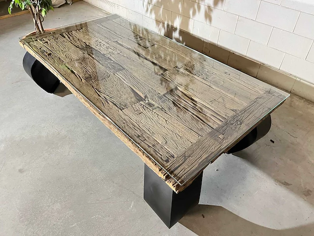 Opiumtafel met glasplaat - afbeelding 10 van  15