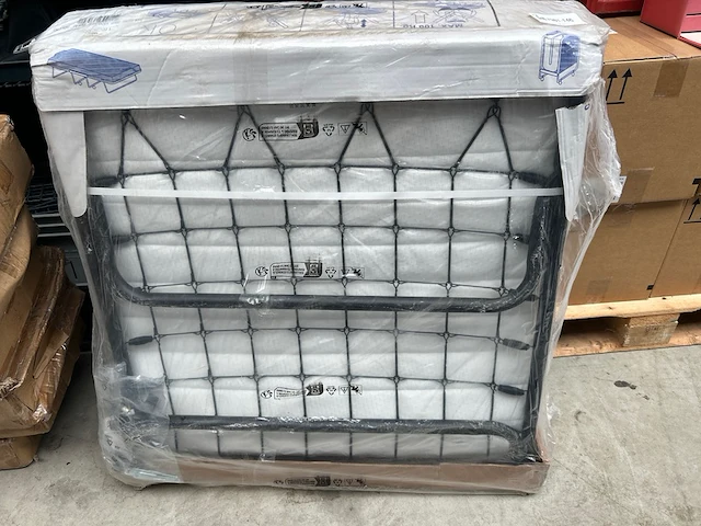 Opklapbed/vouwbed met matras 80x190 troonz, venetia royal - afbeelding 4 van  5