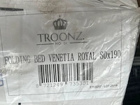 Opklapbed/vouwbed met matras 80x190 troonz, venetia royal - afbeelding 5 van  5