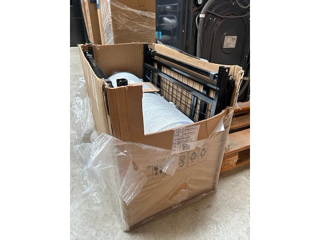 Opklapbed/vouwbed met matras 80x200 troonz, milano deluxe - afbeelding 5 van  7