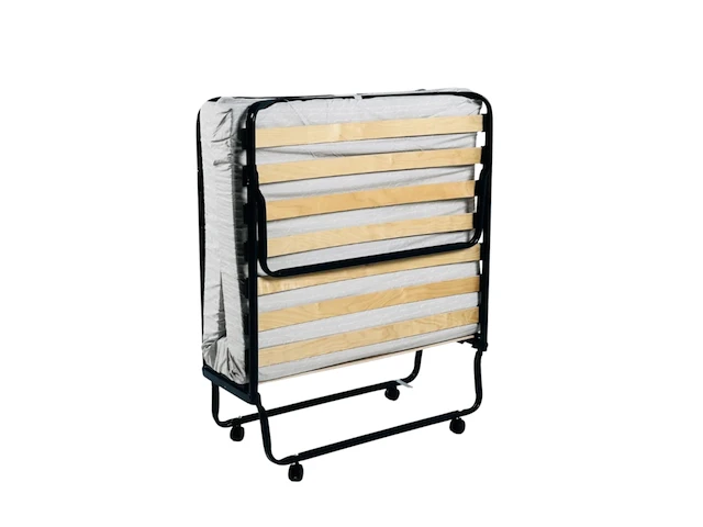 Opklapbed/vouwbed met matras 90x200 troonz, one deluxe - afbeelding 1 van  4