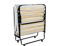 Opklapbed/vouwbed met matras 90x200 troonz, one deluxe - afbeelding 1 van  4