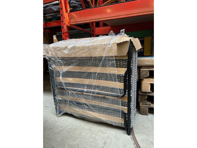 Opklapbed/vouwbed met matras 90x200 troonz, one deluxe - afbeelding 2 van  4