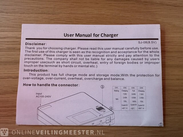 Oplaadapparaat, intelligent charger - afbeelding 4 van  4