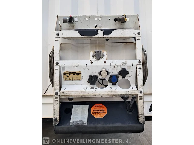 Oplegger krone, schuifzeil met laadklep, wit, bouwjaar 2012 | ol-98-tl - afbeelding 3 van  13