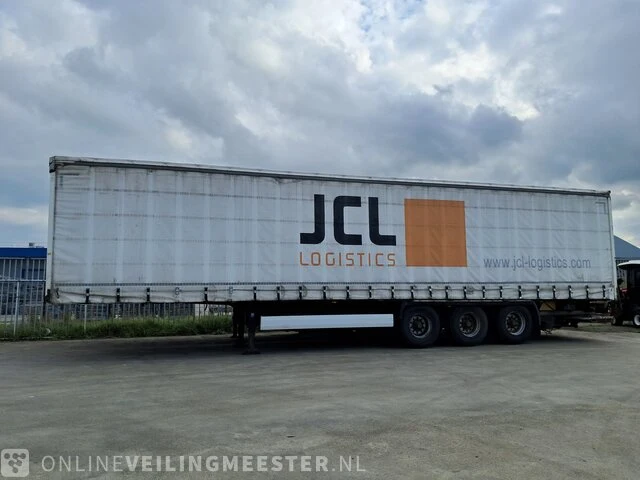 Oplegger krone, schuifzeil met laadklep, wit, bouwjaar 2012 | ol-98-tl - afbeelding 1 van  13