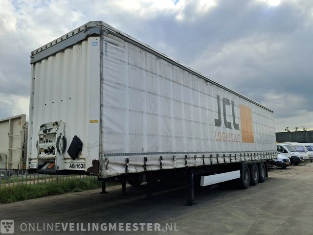Oplegger krone, schuifzeil met laadklep, wit, bouwjaar 2012 | ol-98-tl - afbeelding 6 van  13