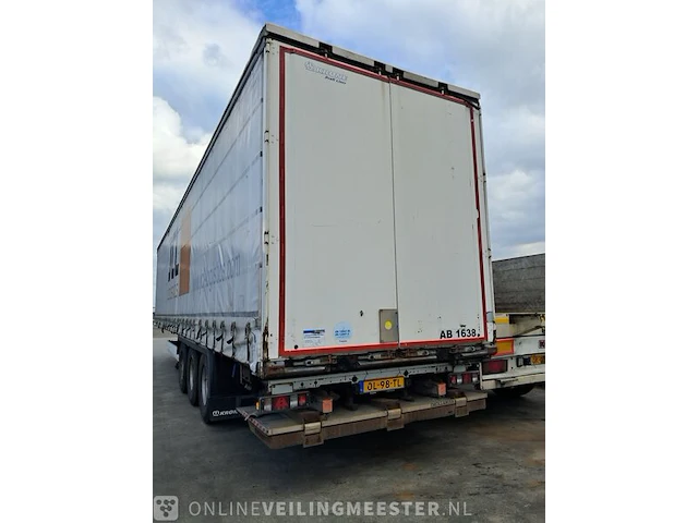 Oplegger krone, schuifzeil met laadklep, wit, bouwjaar 2012 | ol-98-tl - afbeelding 8 van  13