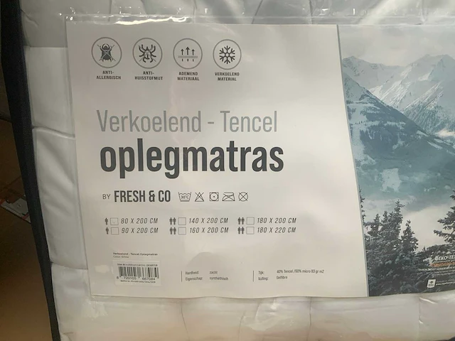 Oplegmatras verkoelend 80x200cm (66x) - afbeelding 3 van  7