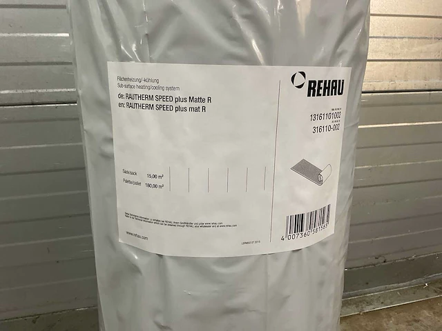 Oppervlakteverwarming/-koeling speed plus mat 15m2 - afbeelding 6 van  7