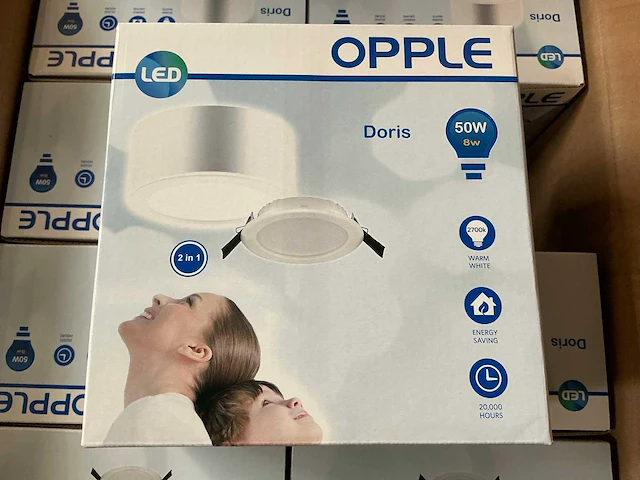 Opple 140044147 led doris 8w (80x) - afbeelding 1 van  4