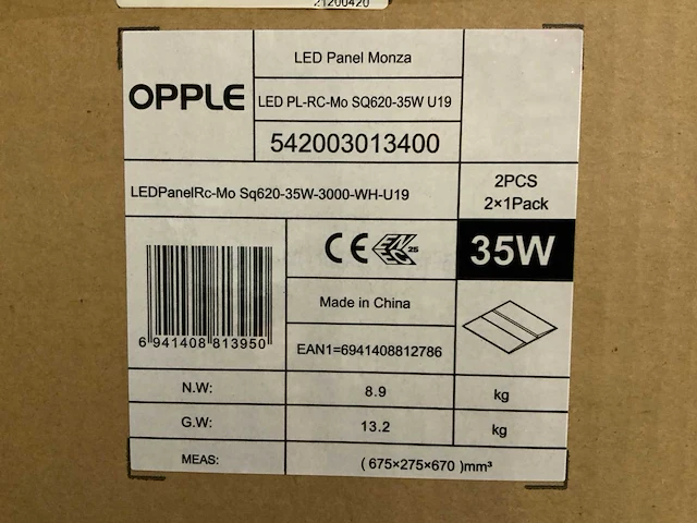 Opple monza led paneel (18x) - afbeelding 4 van  4