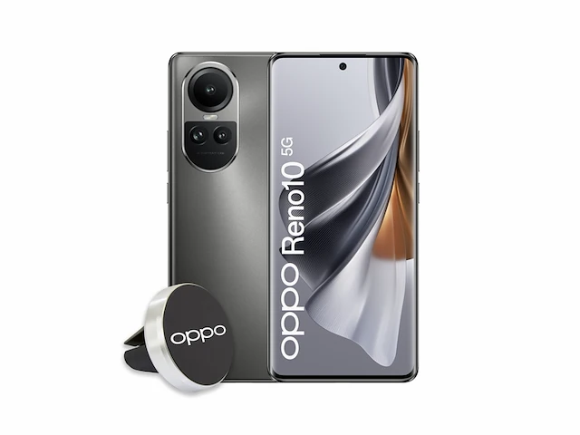 Oppo 10 5g smartphonedual sim android 13 usb typec 8 gb 256 gb 5000 mah grijs zilver - afbeelding 1 van  5