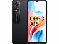 Oppo a18 - 128gb - zwart - afbeelding 1 van  2