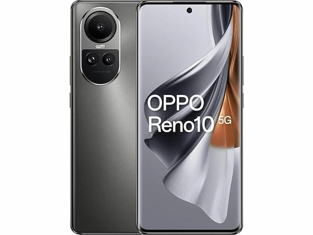 Oppo reno 10 5g smartphone grijs,zilver - afbeelding 2 van  5