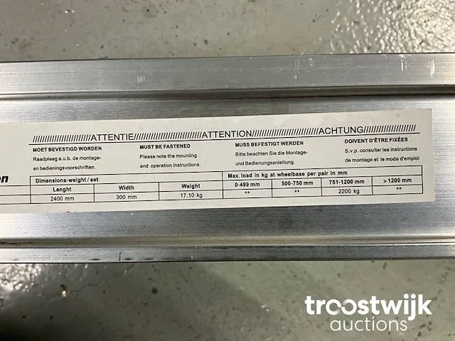 Oprijplaten aluminium - afbeelding 2 van  4