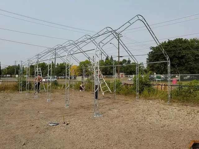Opslagshelter / garagetent - afbeelding 6 van  6