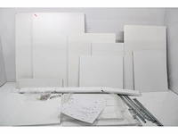Optifit klassik 60 onderkast met 3 laden 84,5(h) x 50(b) x 60(d) cm met werkblad wit - afbeelding 5 van  5