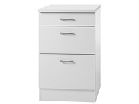 Optifit klassik 60 onderkast met 3 laden 845(h) x 50(b) x 60(d) cm met werkblad - afbeelding 1 van  5