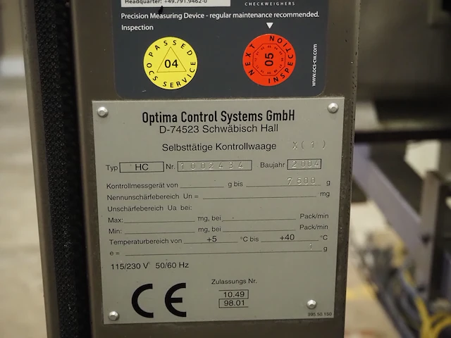 Optima control systems gmbh / multivac - afbeelding 7 van  33